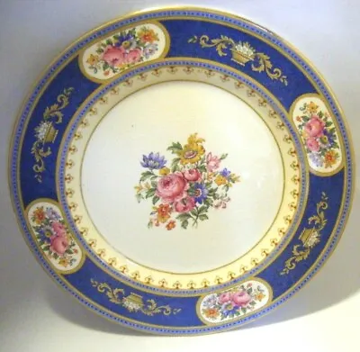 Buy Vintage Royal Winton Plate 10.5  Sevres Plate - Blue Mixed Floral Design • 19.99£