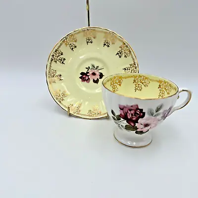 Buy Vintage Royal Grafton Fine Bone China Tea Cup Scalloped Saucer Set England • 46.42£