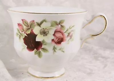 Buy Queen Anne Bone China Cup & Saucer Pink Flowers Pattern Afternoon Tea • 3£