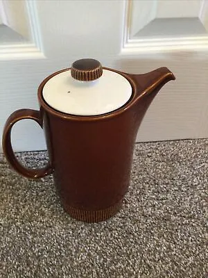 Buy Vintage Retro Poole Pottery Glazed Chestnut Brown Tall Coffee Tea Pot • 8£