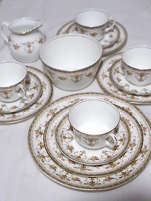 Buy Antique Aynsley Bone China Tea Cup Saucer & Plate Sugar Bowl 15 Pieces • 566.66£