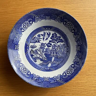 Buy Woods Ware 1930s Willow Pattern Bowl 21 Cm Dia Some Damage • 7.50£