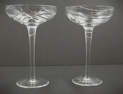 Buy A Pair Of Royal Doulton Champagne Glasses Coupes Saucers • 40£