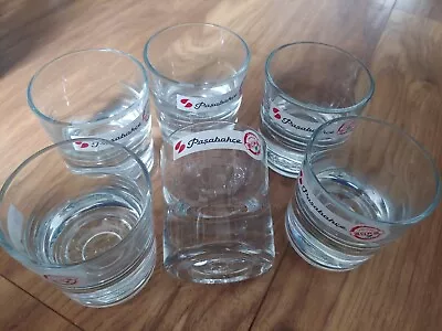 Buy 6x Pasabahce Whiskey Glasses Clear Thick Tumbler Heavy Base 120ml Unused • 24.99£