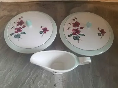 Buy Vintage Burleigh Ware, Worthing Pattern Turrens, Serving Dishes And Gravy Boat • 15£