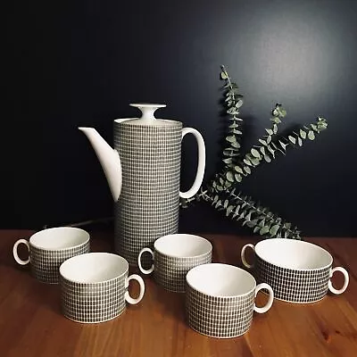 Buy Vintage Midcentury Modern Thomas Rosenthal ONYX Grey Coffee Pot Set • 165.36£
