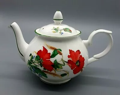 Buy Vintage DUCHESS Fine Bone China Teapot Poppies Pattern Collectible Ghina England • 39.50£