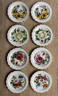 Buy Vintage Royal Grafton Bone China Small Collectors Plates X 8. Sunflower. Rose. • 8.99£
