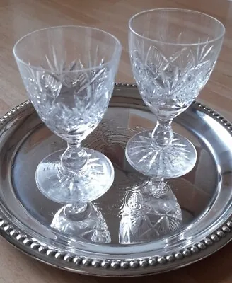 Buy Pair Of Edinburgh Crystal Sherry Glasses In The Cameron (Old Cut) Pattern  • 9.99£