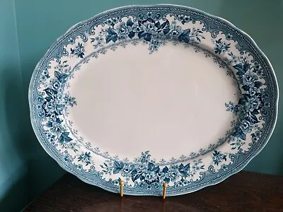 Buy Late Mayers Losol Colwyn Blue And White Platter Antique 40cm FREE P&P 2 Of 2 • 15£