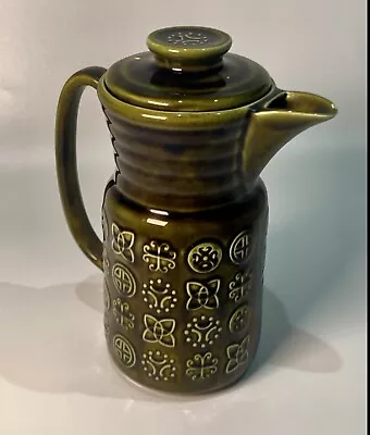 Buy Vintage Retro Coffee Pot Lord Nelson Pottery Moss Green Coffee Tea Pot 21cm Tall • 13.99£