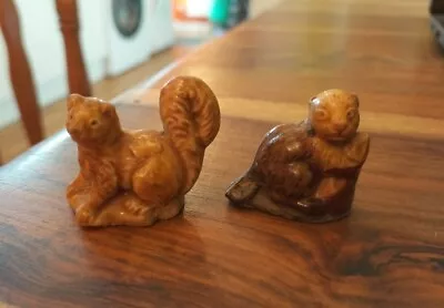 Buy 2 Wade Whimsies  Animals Beaver & A Squirrel All Lovely Rare Figures • 8.99£