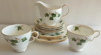 Buy Small Collection Of Colclough  Ivy Leaf  Bone China Teaware (x 12) • 22£