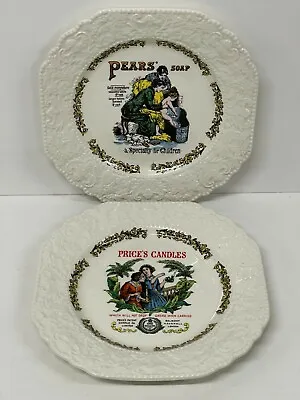 Buy  Vintage Lord Nelson Pottery Advertising Plates Set 2  Pears Soap Prices Candles • 24£