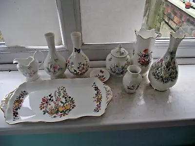 Buy 9 Piece  AYNSLEY BONE CHINA COLLECTION MIXED DESIGN ALL EXCELLENT 1st GRADE • 9.50£