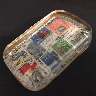 Buy Glass Paperweight Vintage Stamps 4  • 11.52£