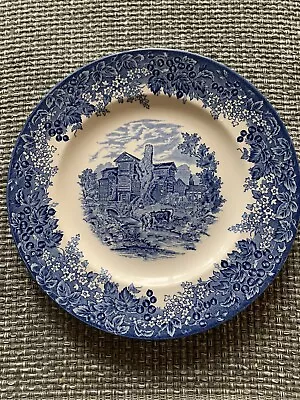 Buy Wedgewood Queensware Blue Dinner Plate 10 1/2” Morton Old Hall Romantic England  • 17.93£
