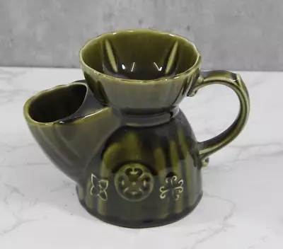 Buy Lord Nelson Vintage Olive Green Pottery Shaving Scuttle Jug Excellent Condition • 9.99£