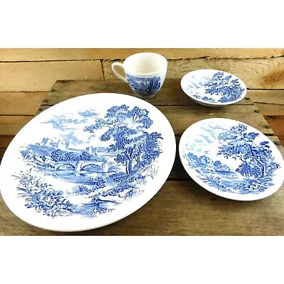 Buy Blue And White Enoch Wedgwood Countryside Dishes China Plate Bowl Cup Saucer • 17.26£