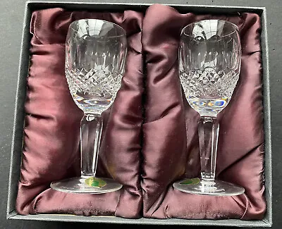 Buy Pair Of Waterford Crystal Wine Goblets 13.5cm Tall Boxed • 39.95£