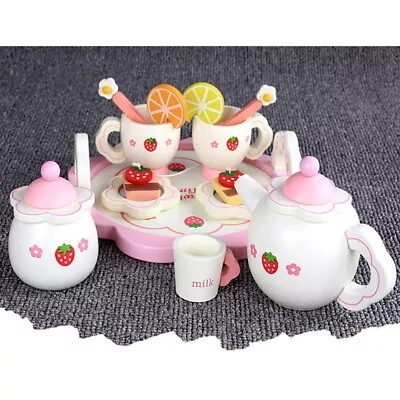 Buy Tea Time Set Tea Set Kids Girl Tea Set Wooden Tea Toy Tea Set Little Girls • 31.45£