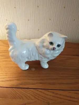 Buy Vintage  Large  Beswick Persian White Cat.1898, Standing, With Backstamp. • 13.99£