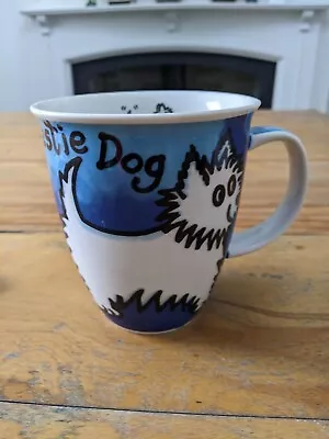 Buy Dunoon WESTIE Dog Mug Jane Brookshaw Tea Coffee Stoneware Blue Scotland • 30£