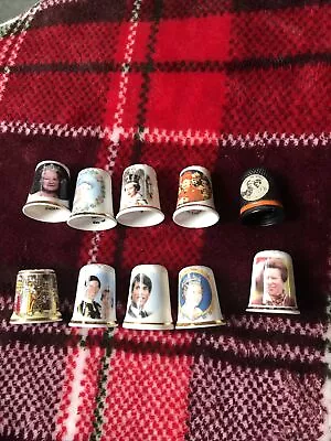 Buy Royal Collection Commemorative Thimbles  Queen Elizabeth  , Charles Bone China • 3£