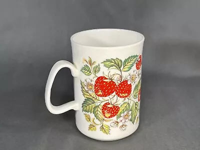 Buy Staffordshire Ashley Fine Bone China Tea Cup Strawberry Design Made In England • 24.12£