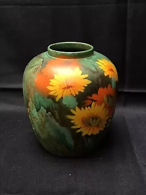 Buy 1930s Vase Hand Painted, Vintage • 12£