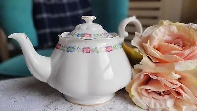 Buy Royal Albert Large Teapot, Pink, Purple, Blue Gold  Handpainted Flowers, VGC • 59.99£