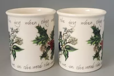 Buy 2 X Portmerion The Holly And The Ivy Breakfast Mugs • 6£