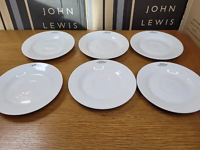 Buy Royal Worcester Serendipity Bone China Saucers Plates, 17cm, Set Of 6, White • 18.49£