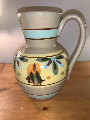 Buy Vintage Dee Cee England Jug Pitcher Lovrly Lossy Bright  Hand Painted 21.5cm • 19.99£