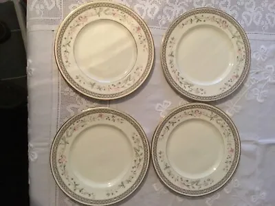 Buy Minton Royal Doulton MARQUESA Pattern Fine Bone China Dinner Plates X 4 England • 39.99£