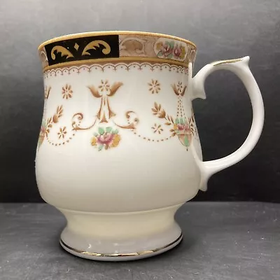 Buy Queen’s Olde England Hanging Baskets Footed Fine Bone China Mug Made In England • 19.95£