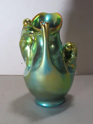 Buy Youth Style Wine Pitcher Green-Blue Eosin By Zsolnay Design Lajos Mack (1876-1963) • 1,075.51£