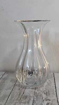 Buy Vintage Orrefors Sweden Anemone Crystal 7 3/4  Tall Flared Edge Vase • 17.05£