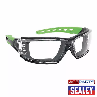 Buy Sealey SSP68 Safety Glasses Spectacles EVA Foam Lining Clear Anti Scratch Lens • 8.75£