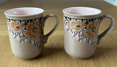 Buy Vintage DENBY SUMATRA Set Of 2 Mugs Cups • 14.99£