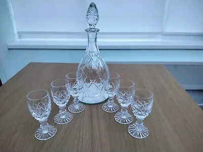 Buy  Crystal Decanter And 6 Glasses • 0.99£
