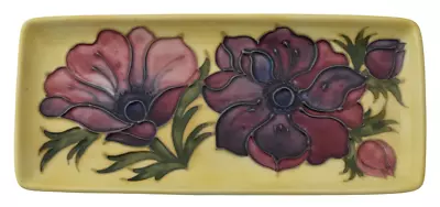 Buy Vintage Moorcroft Pottery Tray Dish Floral Flowers Design • 69£