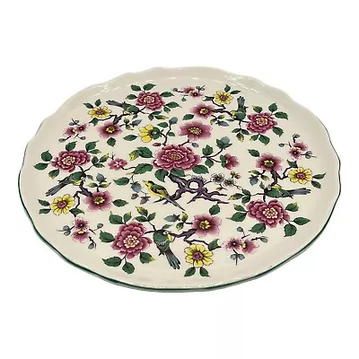 Buy James Kent Old Foley Crackle Glazed Chinese Rose Vtg 10 3/4 In Plate Bird Floral • 20.26£