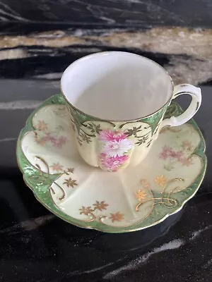 Buy Fine Bone China/porcelain Small Shaped Vintage Tea  Cup & Saucer Pretty • 10£