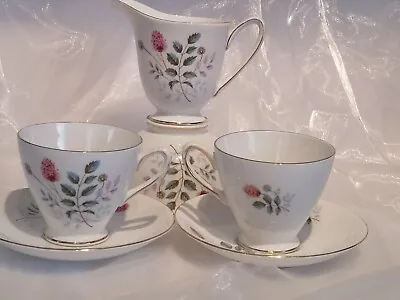 Buy Windsor Bone China Tea-for-Two Set ,Cups And Saucers, Milk And Sugar. • 14£
