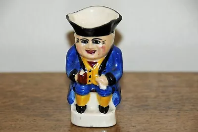 Buy Vintage  Miniature Toby Character Jug 6 Cms High Devonmoor Blue Coat • 5£