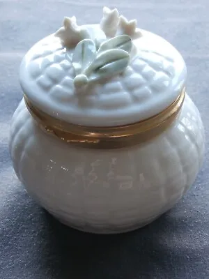 Buy Lovely Belleek Trinket Box Flowers Of The Month  MARCH  Lily Of The Valley • 9.99£