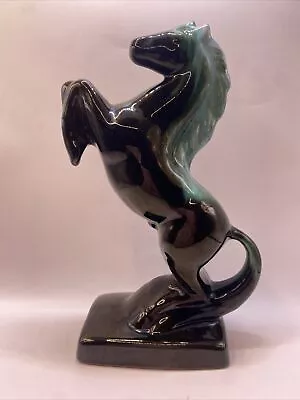 Buy VTG 1970s Blue Mountain Pottery Rearing Horse Figurine Canada Green Drip • 28.45£