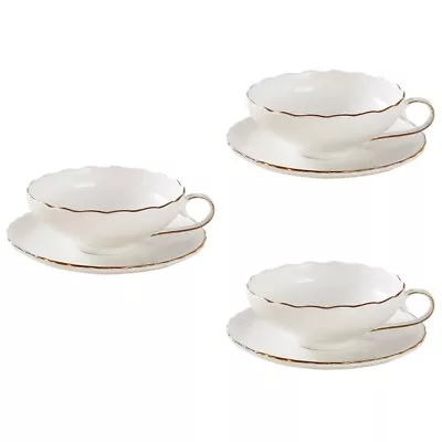 Buy Coffee Glasses Royal Tea Cups Saucers Modern Tea Cups Fine Bone China Mug • 49.98£