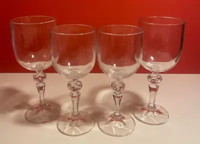 Buy Bohemia Crystal Wine Glasses, Set Of 4, Vintage • 21.99£